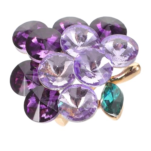 Generisch Alloy Glass Brooch für Frauen Anstecknadel mit Funkelndem Obstdesign Kleidung Taschen Hüte für Partys Täglichen Gebrauch von Generisch