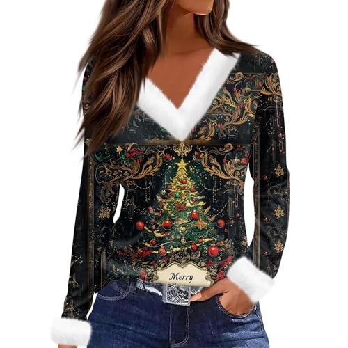 Generisch Angebote des Tages Heute Deal, Weihnachts Tshirt Damen Party Longpullover Weihnachts Große Größen Kleidung Ugly Sweater Christmas Christmas Kuschel Xmas Xmas Sweater Weihnachtsfeier L Generisch Angebote des Tages Heute Deal, Weihnachts Tshirt Damen Party Longpullover Weihnachts Große Größen Kleidung Ugly Sweater Christmas Christmas Kuschel Xmas Xmas Sweater Weihnachtsfeier L von Generisch