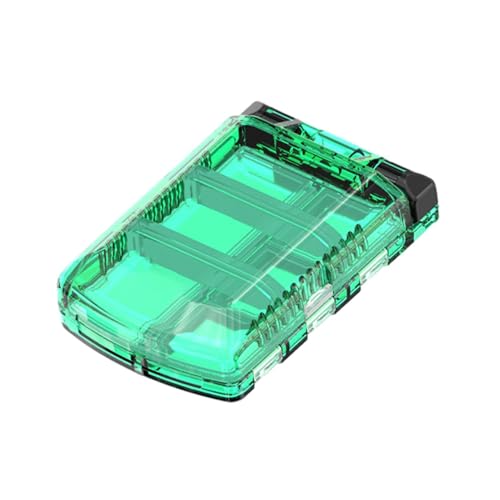 Generisch Angelgerät-Box, Angelköder-Organizer - Doppelseitige Köderbox mit 6 Fächern,Sichere Angelaufbewahrung, integriertes Gummiband zum, Wandern, Jagen von Generisch