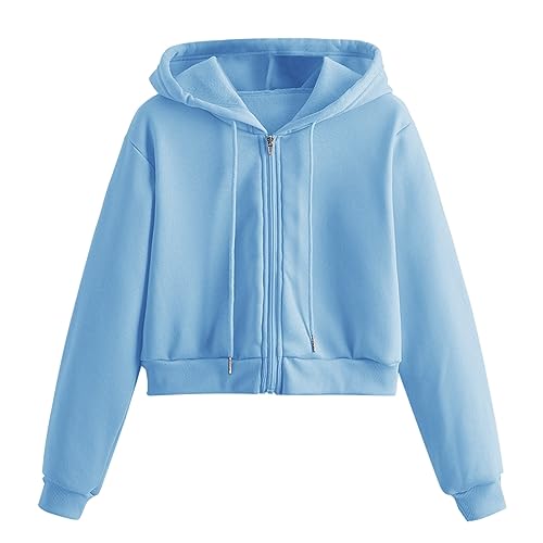 Generisch Anime Hoodie, Sommer Pullover Damen Leicht, Cropped Hoodies Zipper Sweatjacke Mit Kapuze Langarm Sweatshirts Oberteile Kapuzenpullover Sommerpullover, Unter 10 Euro Artikel von Generisch