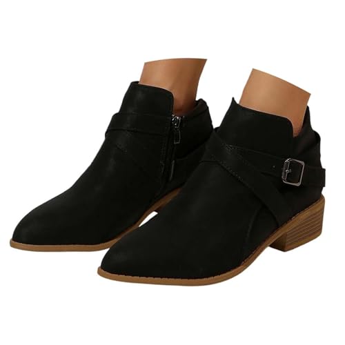 Generisch Ankle Boots Damen Reitstiefel Spitz Zehen Kurzstiefel mit Zipper Bootsschuhe Weiche Fussbett Damenstiefel Outdoor Halbstiefel Kurzstiefeletten Blockabsatz Schlupfstiefel Generisch Ankle Boots Damen Reitstiefel Spitz Zehen Kurzstiefel mit Zipper Bootsschuhe Weiche Fussbett Damenstiefel Outdoor Halbstiefel Kurzstiefeletten Blockabsatz Schlupfstiefel von Generisch