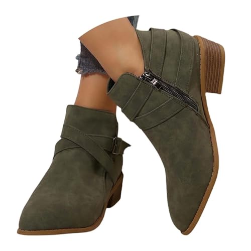 Generisch Ankle Boots Damen Reitstiefel Spitz Zehen Kurzstiefel mit Zipper Bootsschuhe Weiche Fussbett Damenstiefel Outdoor Halbstiefel Kurzstiefeletten Blockabsatz Schlupfstiefel Generisch Ankle Boots Damen Reitstiefel Spitz Zehen Kurzstiefel mit Zipper Bootsschuhe Weiche Fussbett Damenstiefel Outdoor Halbstiefel Kurzstiefeletten Blockabsatz Schlupfstiefel von Generisch