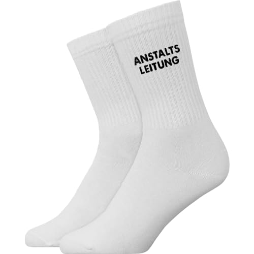 Generisch Anstallts Leitung - Atmungsaktive Sportsocken Tennissocken Crew Socks Baumwolle Socken von Generisch