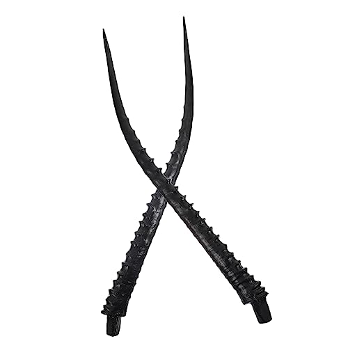 Generisch Antilopen Horn Form Charms Haarspangen Charms Halloween Hörner Stirnband Schaf Horn Hoop Haarnadeln Zubehör Haarspangen Charm Cosplay Kosplay Kosplay Kleid Wald haar Accessoire von Generisch