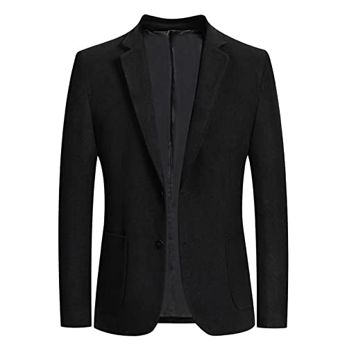 Generisch Anzüge & Sakkos für Herren, Regular Fit Leinen Stretch Leicht Blazer Sakko Hochzeit Dünn 4XL Große Größen Anzugjacken Anzug Sommer Business Modern Sportlich Trenchcoat Jackett von Generisch