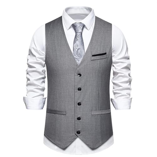 Generisch Anzugweste Herren Regular Fit, Weste Herren Business Casual, Herrenweste Leichtgewichts Freizeitweste Einfarbig Sakko Weste Mit V-Ausschnitt Hochzeitsweste Elegant Smoking Weste Weich Generisch Anzugweste Herren Regular Fit, Weste Herren Business Casual, Herrenweste Leichtgewichts Freizeitweste Einfarbig Sakko Weste Mit V-Ausschnitt Hochzeitsweste Elegant Smoking Weste Weich von Generisch