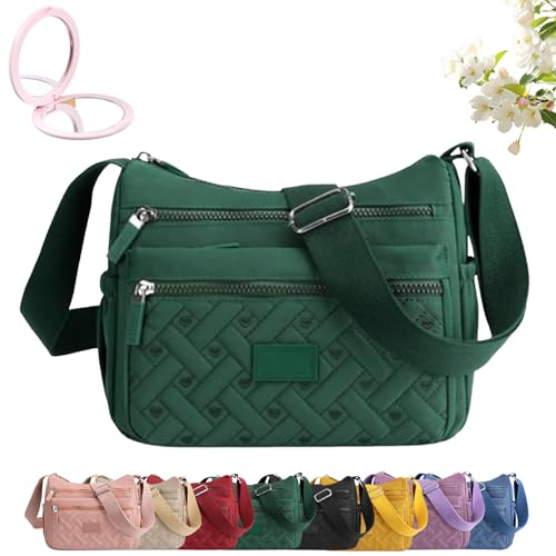 Generisch Apparenth Crossbody Bag for Women, Waterproof Lightweight Nylon Shoulder Messenger Bag with Multiple Compartments (B) von Generisch