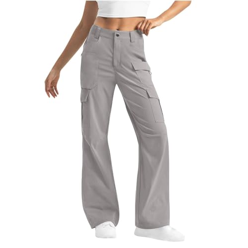 Generisch Arbeitshose Stretch Damen Damen Arbeitshose Stretch Arbeitshose Frauen Cargohose Damen Schwarz Rote Cargohose Damen Cargohose Damen Baggy Leichte Jogginghose Damen Wanderhose Zip Off Damen von Generisch