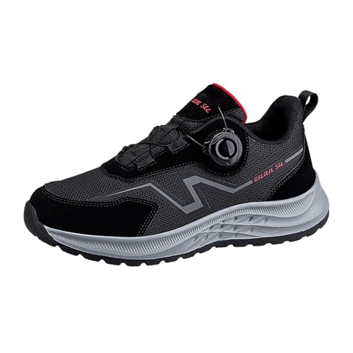 Generisch Arbeitsschuhe Herren Damen Leicht Ohne Stahlkappe Trainingsschuhe Atmungsaktiv Sportschuhe Walking Schuhe Winter (c-Black, 41) von Generisch