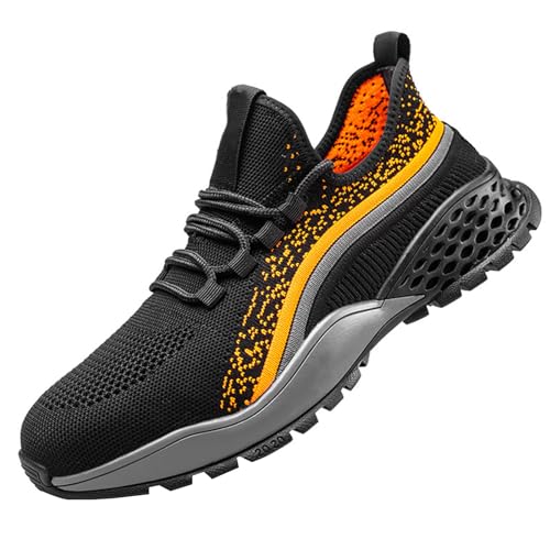 Generisch Arbeitsschuhe Herren Leicht Sicherheitsschuhe rutschfest Sportlich Stahlkappenschuhe Atmungsaktiv Arbeitsschutzschuhe Schutzschuhe-Numeric_41 von Generisch