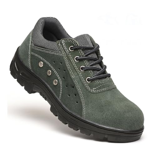 Generisch Arbeitsschuhe Sicherheitsschuhe Herren Leicht Sportlich Stahlkappenschuhe Damen Atmungsaktiv mit Stahlkappe-Numeric_43 von Generisch