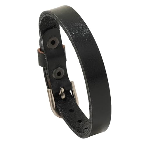 Generisch Armband Herren Leder, Verstellbares Lederarmband Handgefertigter Geflochtener Gürtel Armreif Vintage Schmuck Mit Beutel Geburtstagsgeschenke Für Freund Ihn Ehemann Schwarz von Generisch