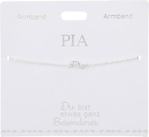 Generisch Armband für Kinder - Versilbertes Armband mit Namen Pia von Generisch