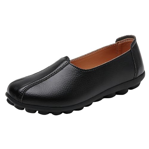 Generisch Atmungsaktive Damen Einzelschuhe Mit Weicher Sohle,Freizeitschuhe Damen Sneaker,Einfarbige Rutschfester Flach Slip-On,Küchenschuhe,Arbeitsschuhe,Weichem Schuhe von Generisch