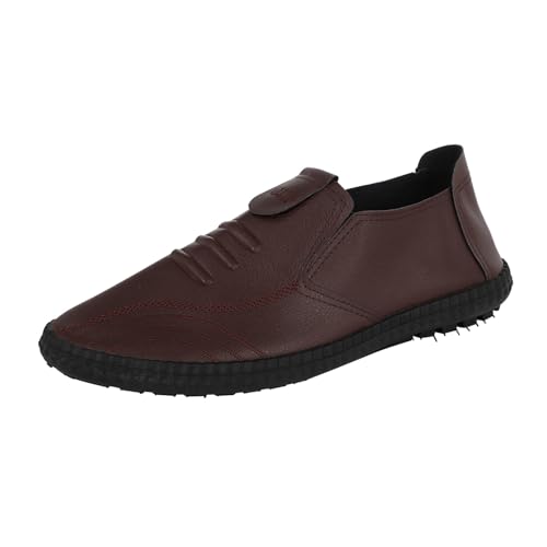 Generisch Atmungsaktive Herrenschuhe Business Formal Schuhe Herren Bequeme Slip-on-Freizeit-Lederschuhe im Modestil für Pointed Toe Leder Hochzeitsschuhe von Generisch