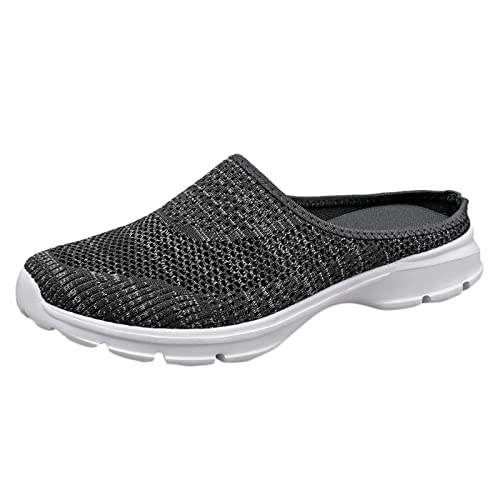 Generisch Atmungsaktive Schnürschuhe für Damen, Flache Freizeitschuhe, Unisex, leichte Arbeitsschuhe, sportliche, atmungsaktive Arbeitsschuhe (Grey, 39) von Generisch