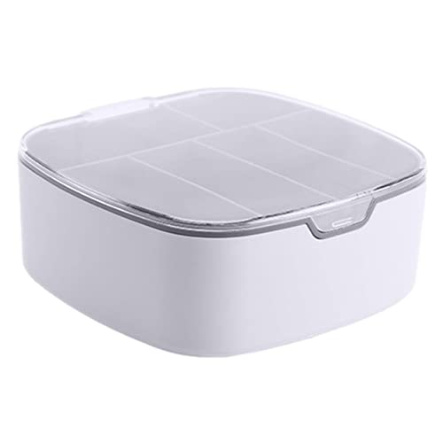 Generisch Aufbewahrungsbox für Datenkabel - Staubdichte Kabelmanagementbox mit 6 Fächern - Data Storage Container Desktop Organizer von Generisch