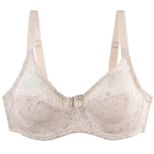Generisch BH Damen Mit Bügel Push up Spitze BH Mit Floraler Spitze Gepolsterter Bügel Komfort Für ältere Menschen, Hautfreundlicher Und Bequemer Bustier Sexy Dessous Unterwäsche von Generisch