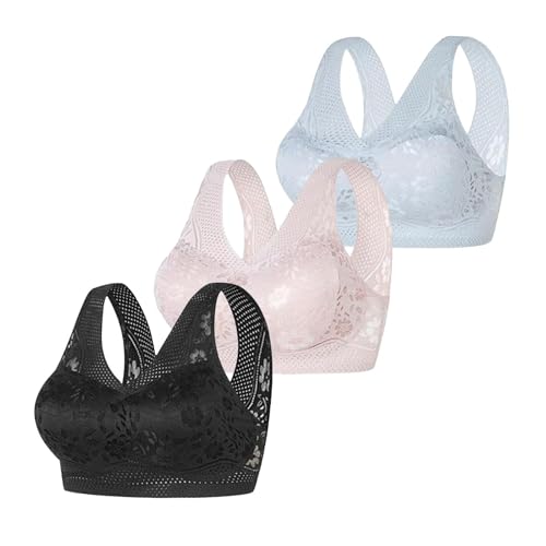 Generisch BH Damen Ohne Bügel Nahtloser BH Atmungsaktiv Bralette Damen BHS T Shirt Schlaf BH Mit ZusäTzlicher BH-VerläNgerung Bügelfreier BH Unterwäsche Set Frauen BH Und Slip Generisch BH Damen Ohne Bügel Nahtloser BH Atmungsaktiv Bralette Damen BHS T Shirt Schlaf BH Mit ZusäTzlicher BH-VerläNgerung Bügelfreier BH Unterwäsche Set Frauen BH Und Slip von Generisch