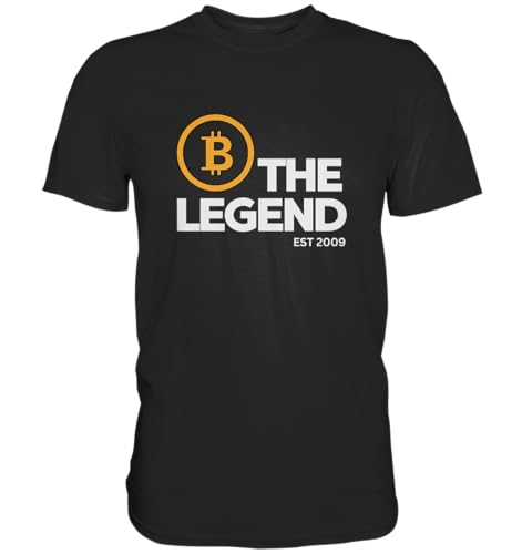 Generisch - BTC Tshirt Bitcoin the Legend Est 2009 Krypto Hodl Bitcoin Geschenk Cryptocurrency Trader - Shirt von Generisch