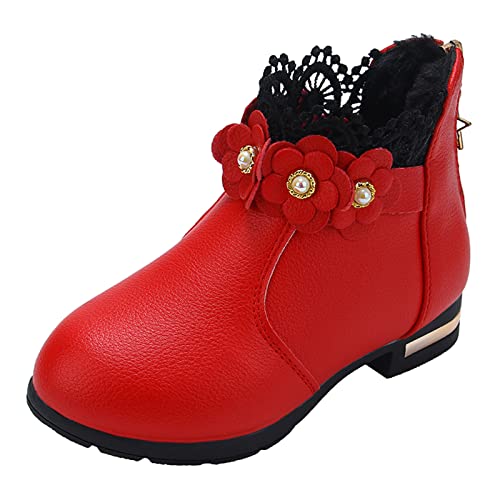 Generisch Baby B Hynde WPF A Stiefelette Schneeschuhe 34 (Red, 28.5 Little Child) von Generisch