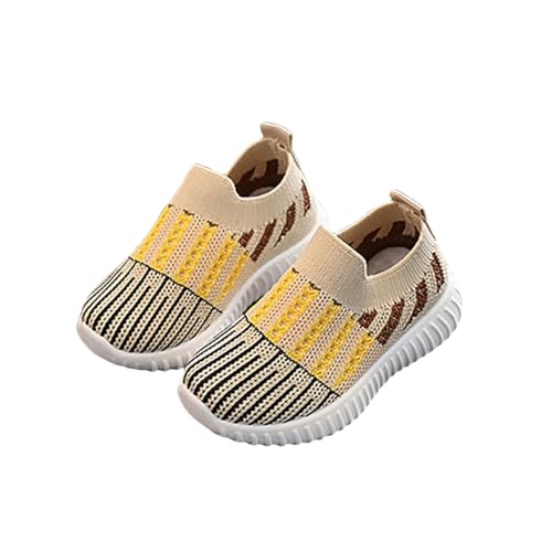 Generisch Baby Junge Mädchen Weicher Lauflernschuhe Krabbelschuhe Babyschuhe mit aufgenähter und Rutschfester Sohle Loafer Flats Outdoor Turnschuhe von Generisch