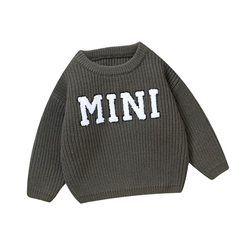 Generisch Baby Jungen Mädchen Weihnachtspullover Langarm Strickpullover Pullover Neugeborene My First Christmas Outfits Winter Strickwaren Xmas Top von Generisch