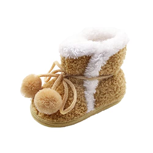 Generisch Baby Jungen Warme Schuhe Weiche Booties Schnee Bequeme Stiefel Säuglingskleinkind Winterschuhe Modeschuhe Für Kleinkinder (Brown, 20.5 Toddler) von Generisch