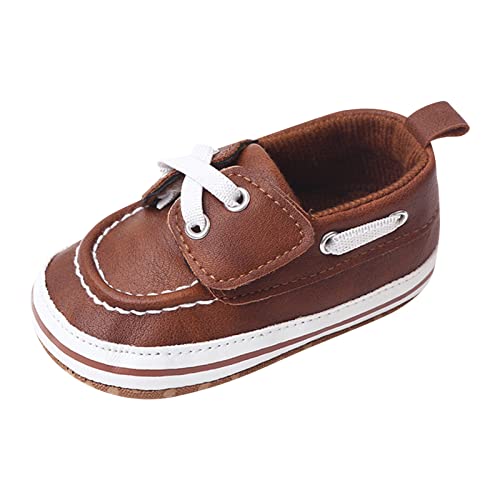 Generisch Baby Kleidung Frühling Sommer Kinder Kleinkind Schuhe Jungen Mädchen Freizeitschuhe Flacher Boden Leichter Slip On Komfortabler Einfarbiger Minimalistischer Stil (Brown, 22 Toddler) von Generisch