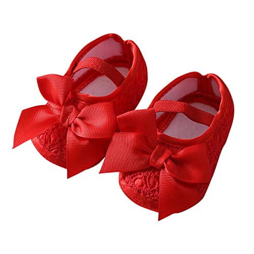 Generisch Baby Kleidung Schuhe Mädchen Schuhe Jungen Kinder Kleinkinder Kinderschuhe Kleinkind Prinzessin Weiche Kleinkind Baby Turnschuhe (Red, 22 Toddler) von Generisch