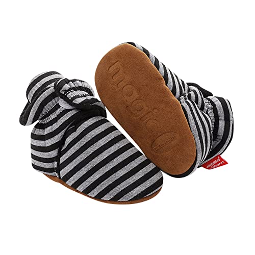 Generisch Baby Kleidung Warm Stay Winter Infant Girl Babyschuhe Crib Fleece Boy Slipper rutschfeste Bootie Babyschuhe (Black, 3-6 Months) von Generisch