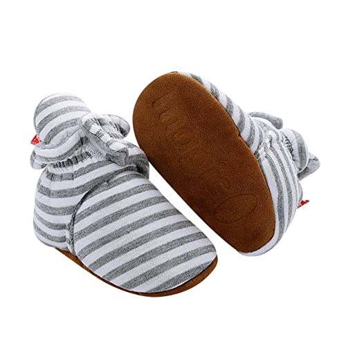 Generisch Baby Kleidung Warm Stay Winter Infant Girl Babyschuhe Crib Fleece Boy Slipper rutschfeste Bootie Babyschuhe (Grey, 9-12 Months) von Generisch