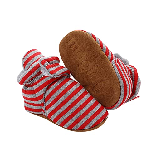 Generisch Baby Kleidung Warm Stay Winter Infant Girl Babyschuhe Crib Fleece Boy Slipper rutschfeste Bootie Babyschuhe (Red, 3-6 Months) von Generisch
