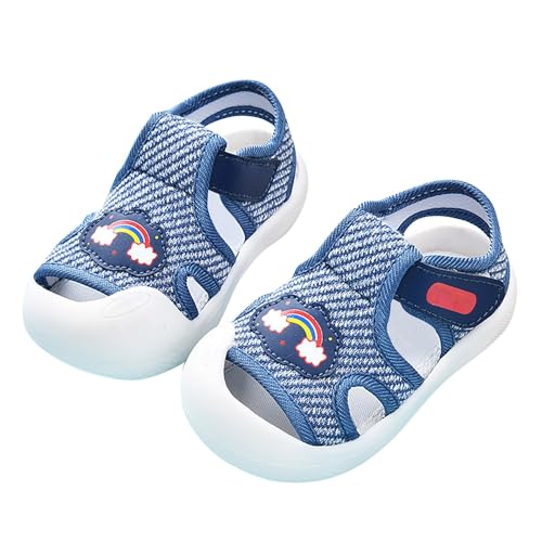 Generisch Baby-Lauflernschuhe für Damen und Herren, rutschfest, atmungsaktiv, für, 1–3, 6 Monate, Schuhe mit weicher Sohle, mehrere Farben optional Jungs Schuhe (Blue, 18-24 Months) von Generisch