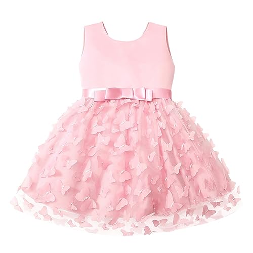Generisch Baby Mädchen Prinzessin Kleid Blumenmädchenkleid Taufkleid Kleinkinder Schmetterling Festlich Festkleid Hochzeit Prinzessin Tüllkleid Abendkleid von Generisch