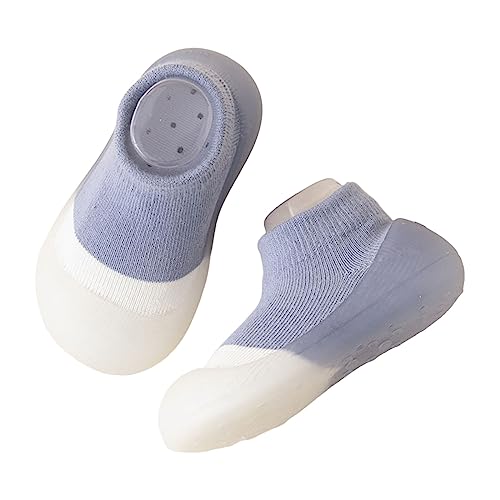 Generisch Baby Schuhe 6-12 Monate, Krabbelschuhe Baby Sommer Cosy Roots Barfussschuhe Babyschuhe Schuhe Lauflernschuhe Sockenschuhe Barfußschuhe Kinder Für Mädchen Junge Kleinkind, Blau, 21 EU von Generisch