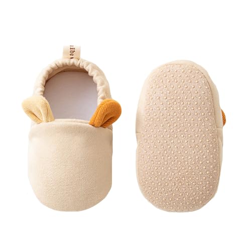 Generisch Baby Sneakers mit weicher Sohle als erste Schuhe für Kleinkinder Jungen Mädchen bequem atmungsaktiv leicht lässig (Beige, 22 Toddler) von Generisch