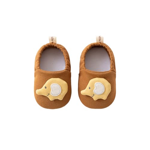 Generisch Baby Sneakers mit weicher Sohle als erste Schuhe für Kleinkinder mit niedlichem Cartoon Design ideal für Innen Außen (Brown, 19 Toddler) von Generisch