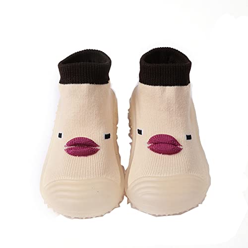 Generisch Baby Sockenschuhe, Lauflernschuhe für Kleinkinder Stricken Krabbelschuhe mit rutschfeste Atmungsaktive Sneake Kinderschuhe Babybodenschuhe von Generisch