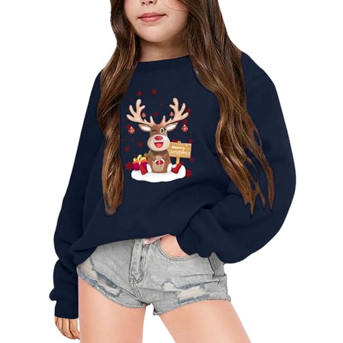 Generisch Baby Weihnachtsoutfit Weihnachtspullover Kinder Weihnachten Pullover Sweatshirt Junge Mädchen Weihnacht Weihnachtspulli Weihnachtsoutfit Christmas Weihnachtskleidung Weihnachtsmann von Generisch