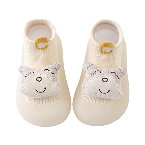 Generisch Babybodenschuhe Hausschuhe für Mädchen Junge Rutschfeste Barfußschuhe Lauflernschuhe Kleinkind Jungen Mädchen Leichte Slip-on Turnschuhe Weiche Sohle Haussocken von Generisch