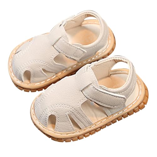Generisch Babyschuhe 6 12 Monate Mädchen 0 bis 2 Jahren, die Laufen Lernen, Werden Schuhe genannt. Sportschuhe mit weicher Sohle, rutschfest mit Zehenpartie Gr. 31 (Beige, 20.5 Toddler) von Generisch