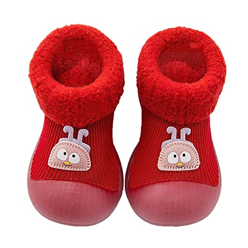 Generisch Babyschuhe Mädchen Krabbelschuhe Sneaker Baby Schue Weich Hausschuhe Atmungsaktiv und Komfortabel Leichte Slip-on Turnschuhe Weiche Sohle Haussocken von Generisch