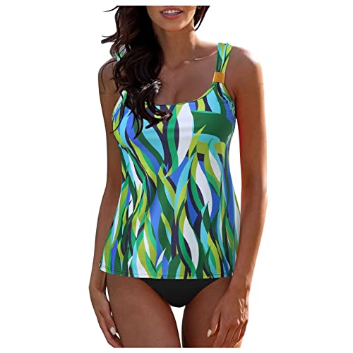 Generisch Badeanzug Damen Bauchweg Push Up Zweiteiler Bademode Tankini Damen Set Badeanzug Elegant Badeanzüge für Damen Tankini Oberteil mit Badeshorts Elegant Sommer Tankinis Grün M Generisch Badeanzug Damen Bauchweg Push Up Zweiteiler Bademode Tankini Damen Set Badeanzug Elegant Badeanzüge für Damen Tankini Oberteil mit Badeshorts Elegant Sommer Tankinis Grün M von Generisch