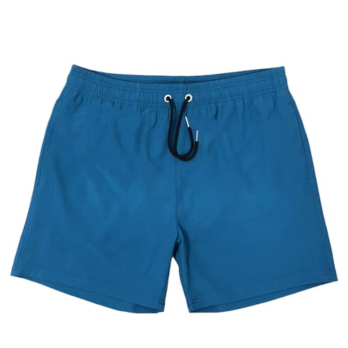 Generisch Badehose Durchbräunend Atmungsaktiv Blau Trainingsshorts Stretch Slip Knielang Sommer Strandshorts Rot Orange Badeshorts Schwarz mit Tunnelzug Surf Shorts Freizeit Short von Generisch