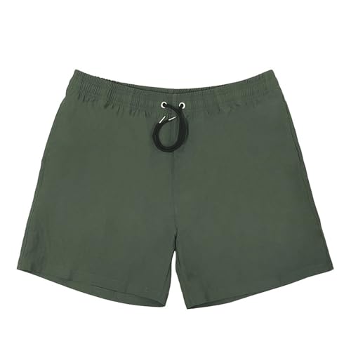 Generisch Badehose Durchbräunend Atmungsaktiv Blau Trainingsshorts Stretch Slip Knielang Sommer Strandshorts Rot Orange Badeshorts Schwarz mit Tunnelzug Surf Shorts Freizeit Short von Generisch
