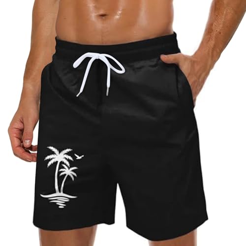Generisch Badehose Herren Lang Badeshorts Männer Schwimmhosen Knielang Strandshorts Jungen Bademode für Herren Surfen Schnelltrocknend von Generisch