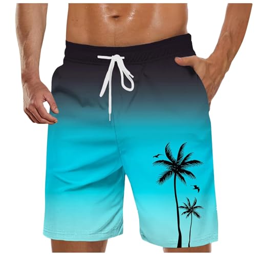 Generisch Badehose Herren Lang Badeshorts Schnelltrocknend Boardshorts Freizeit Short Schwimmhosen Knielang Strandshorts Jungen Bademode für Herren Surfen von Generisch