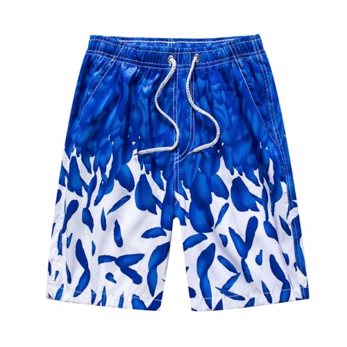 Generisch Badehose Herren XXL Badehosen verstellbarem Freizeit Herren Badehose lang blau Farbvarianten kurz Hose rot Shorts Badeshorts Schwimmhose Enge von Generisch