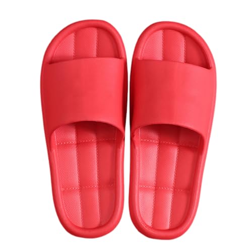 Generisch Badeschlappen Herren rutschfest,Slippers Men Summer Pantoffeln Outdoor/Indoor Strandschuhe Einfarbig Freizeitschuhe Open Toe Atmungsaktiv Trekkingschuhe Weich Leicht Flache Schuhe Bequem von Generisch